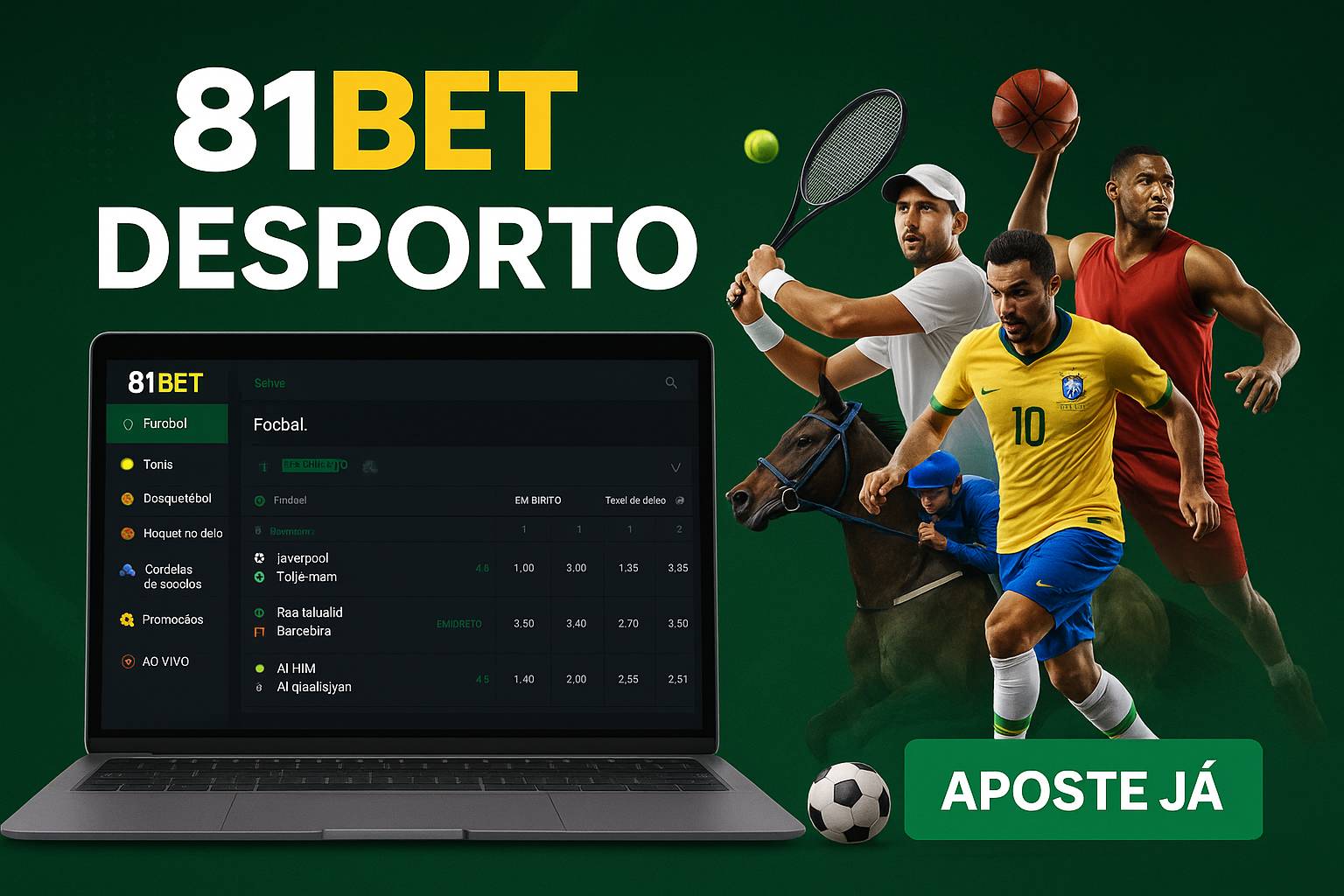 Aposte em apostas esportivas no cassino online 81BET